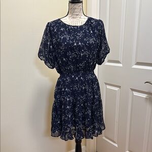 Mi Ami Navy and White Dress